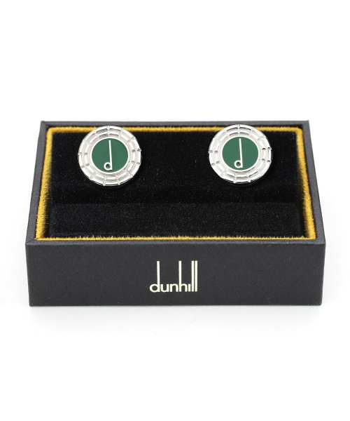 ダンヒル dunhill カフス カラーストーン グリーン こし ペリドットカラー