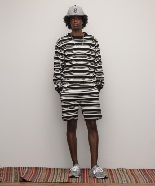 Schott(ショット)/HORIZONTAL STRIPES SHORTS/ホライゾンタル ストライプショーツ/img02