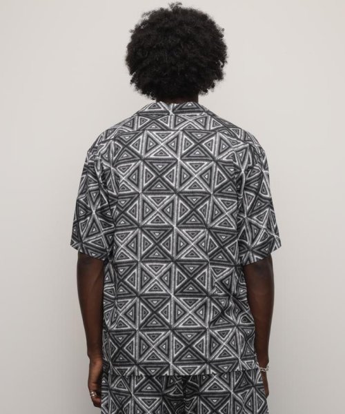 Schott(ショット)/HAWAIIAN SHIRT "GEOMETRIC TRIANGLE"/ハワイアンシャツ "ジオメトリック トライアングル/img06