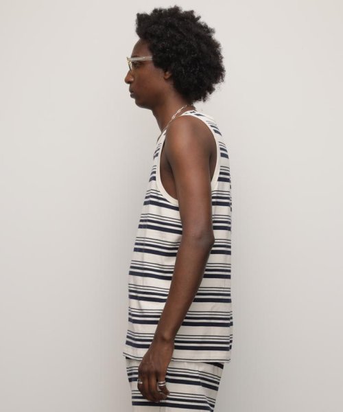 Schott(ショット)/HORIZONTAL STRIPES TANK TOP/ホライゾンタル ストライプ タンクトップ/img04