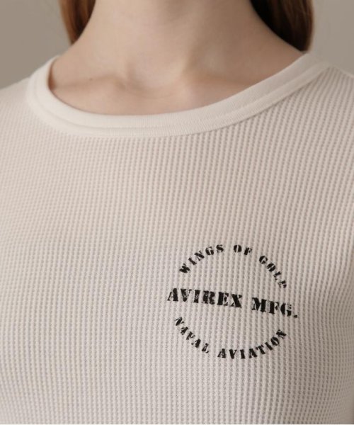 AVIREX(AVIREX)/WAFFLE STENCIL PRINT T－SHIRT/ワッフルステンシルプリントティーシャツ/img11