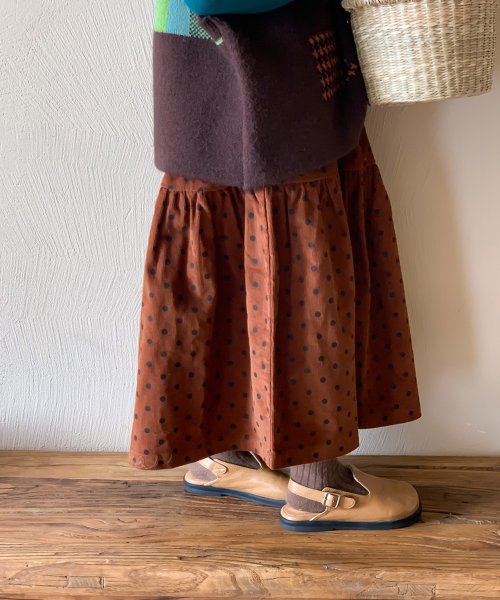 aimoha(aimoha（アイモハ）)/【aimoha－KIDS－】韓国子供服　ドット柄ロングスカート/img06