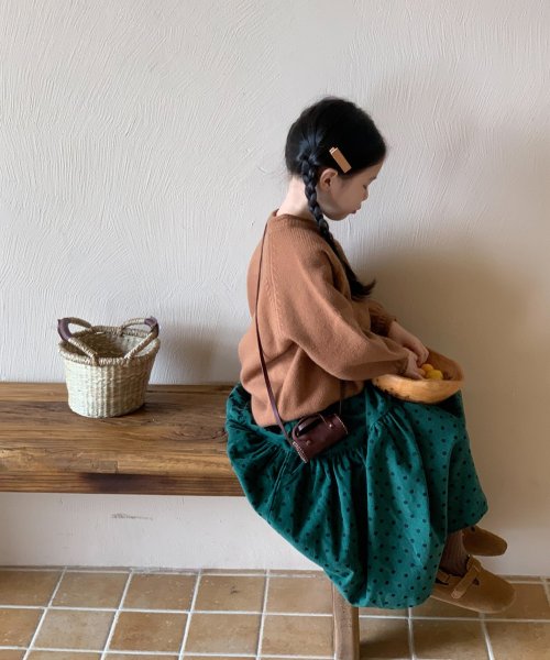 aimoha(aimoha（アイモハ）)/【aimoha－KIDS－】韓国子供服　ドット柄ロングスカート/img08