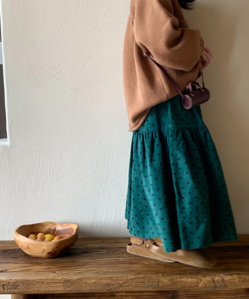 aimoha(aimoha（アイモハ）)/【aimoha－KIDS－】韓国子供服　ドット柄ロングスカート/img13