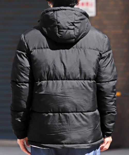 LUXSTYLE(ラグスタイル)/中綿切替ジャケット/中綿ジャケット メンズ ブルゾン フード フェイクダウン 暖か 防寒/img01