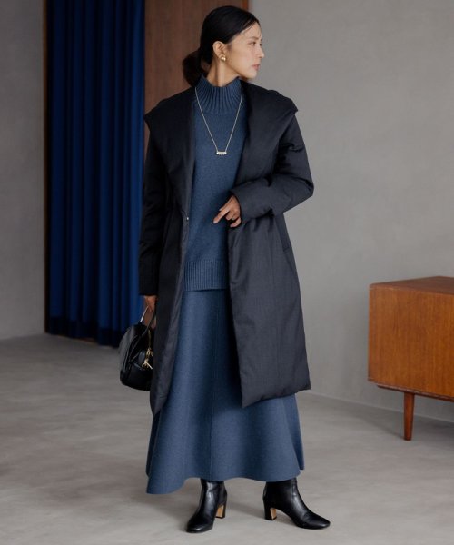 【滝沢眞規子さん着用】リュクスダウン ガウンコート 