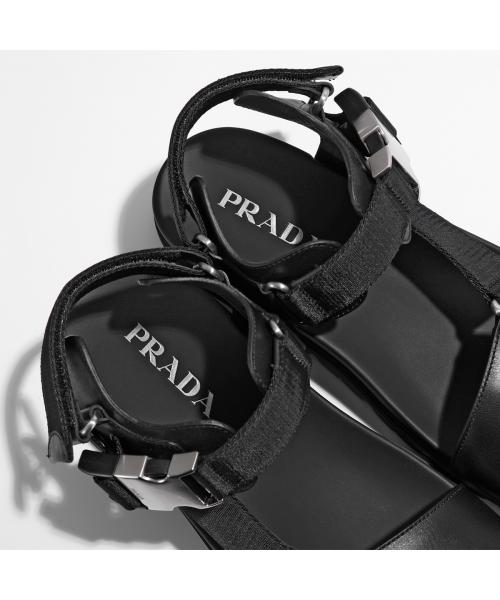 セール】PRADA サンダル 2X3055 3L74 スポーティ レザー×ナイロン