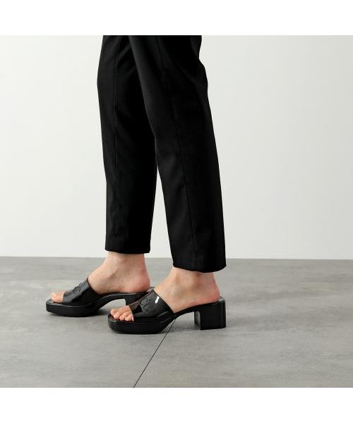 GUCCI サンダル 624730 J8700 ラバー スライド チャンキーヒール GUCCI サンダル J8700 ラバー スライド スクエアトゥ