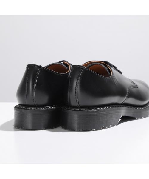 SOLOVAIR レザーシューズ 3 Eye Gibson Shoe S3－995－BK－G SOLOVAIR レザーシューズ Eye Gibson Shoe ギブソンシュー プレーントゥ