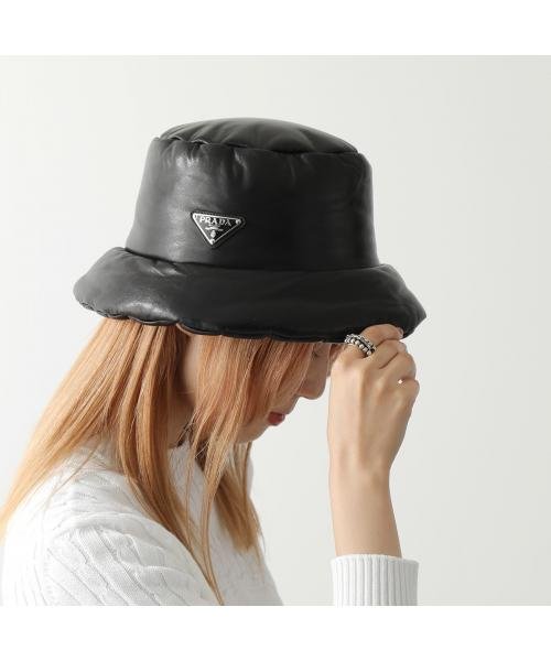 セール】PRADA バケットハット 1HC248 2DYI トライアングルロゴ 