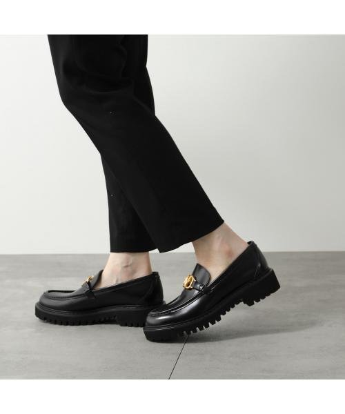 VALENTINO ローファー S0EU0 BEK レザー Vロゴ VALENTINO ローファー BEK レザー