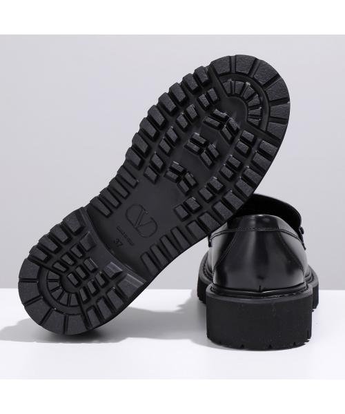 VALENTINO ローファー S0EU0 BEK レザー Vロゴ VALENTINO ローファー BEK レザー