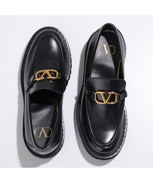 VALENTINO ローファー S0EU0 BEK レザー Vロゴ VALENTINO ローファー BEK レザー