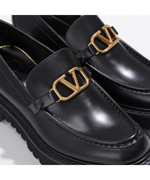 VALENTINO ローファー S0EU0 BEK レザー Vロゴ VALENTINO ローファー BEK レザー