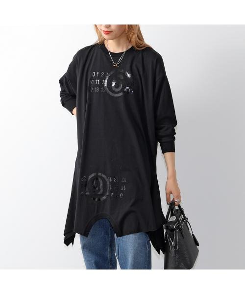 MM6 Maison Margiela(MM６　メゾンマルジェラ)/MM6 KIDS ワンピース M60420 MM010 長袖 Tシャツ ロゴ/img01