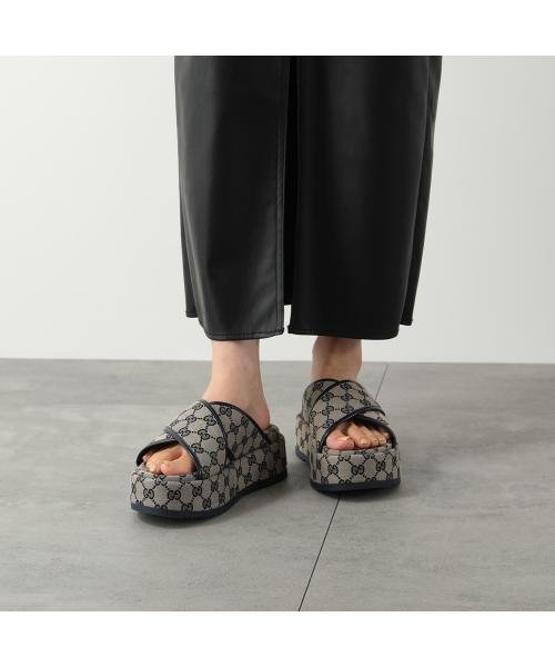 GUCCI サンダル 692842 H6320 GGキャンバス クロスベルト(505776574 
