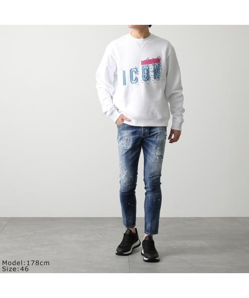 DSQUARED2 ジーンズ SKATER JEANS S74LB1387 S30664 ジーンズ SKATER JEANS S74LB1387 ウォッシュ加工 ダメージ加工 ペイント加工