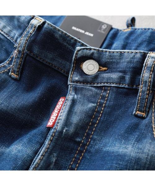 DSQUARED2 ジーンズ SKATER JEANS S74LB1387 S30664 ジーンズ SKATER JEANS S74LB1387 ウォッシュ加工 ダメージ加工 ペイント加工