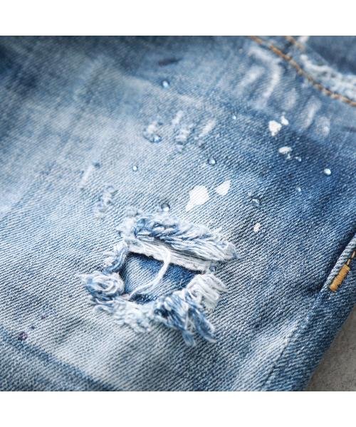 DSQUARED2 ジーンズ SKATER JEANS S74LB1387 S30664 ジーンズ SKATER JEANS S74LB1387 ウォッシュ加工 ダメージ加工 ペイント加工