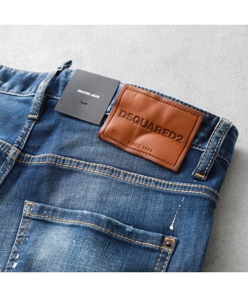 DSQUARED2 ジーンズ SKATER JEANS S74LB1387 S30664 ジーンズ SKATER JEANS S74LB1387 ウォッシュ加工 ダメージ加工 ペイント加工
