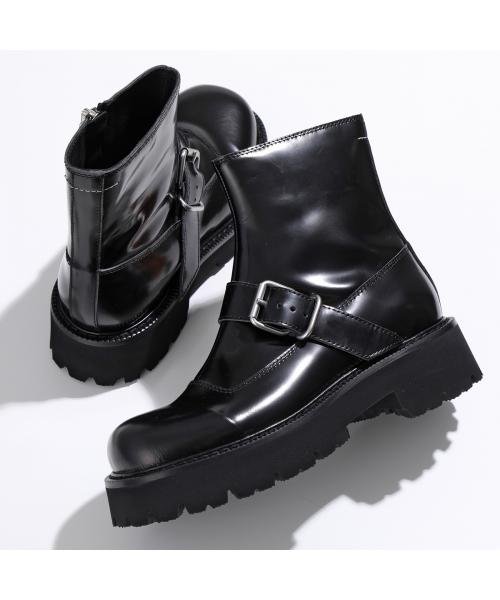 MM6 Maison Margiela(MM６　メゾンマルジェラ)/MM6 アンクルブーツ S59WU0239 P5779 バックル レザー/img01