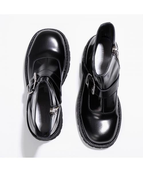 MM6 Maison Margiela(MM６　メゾンマルジェラ)/MM6 アンクルブーツ S59WU0239 P5779 バックル レザー/img10