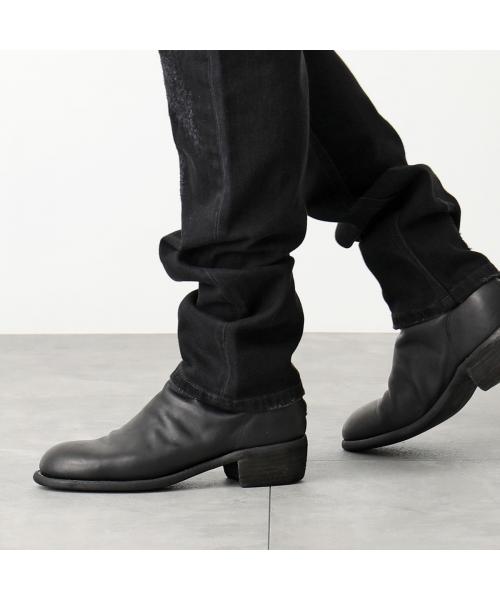 GUIDI バックジップブーツ 796 ホースレザー ショートブーツ