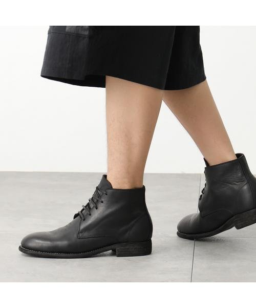 GUIDI レースアップブーツ 993 ホースレザー ショートブーツ GUIDI レースアップブーツ ホースレザー