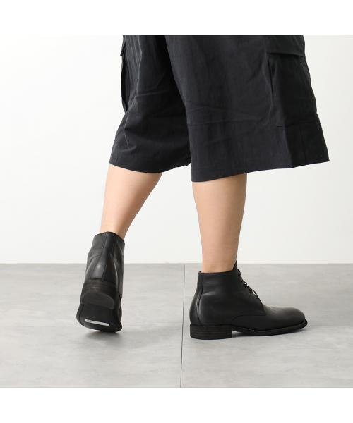 GUIDI レースアップブーツ 993 ホースレザー ショートブーツ GUIDI レースアップブーツ ホースレザー