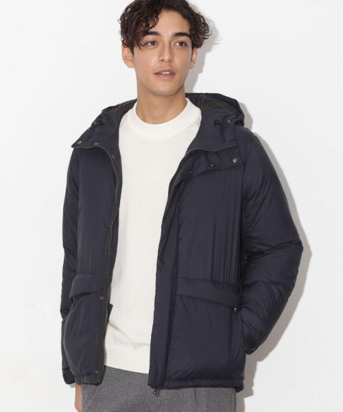 河田フェザーアーバンダウンセミロングジャケット KAWADA DOWN 表地には40Dの密度の高いマイクロタフタ素材を使用 ソフトでしなやな風合い 軽量性 撥水性