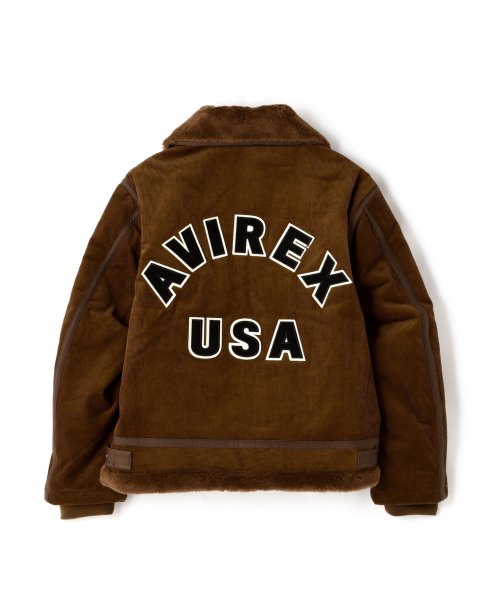 《WEB&DEPOT限定》CORDUROY B－3 JACKET / コーデュロイ B－3 ジャケット / AVIREX / アヴィレックス AVIREX WEB&DEPOT限定 CORDUROY B－3 JACKET コーデュロイ ジャケット Bust Waist Hips 178Chest 92Waist 76hips 95Shoes
