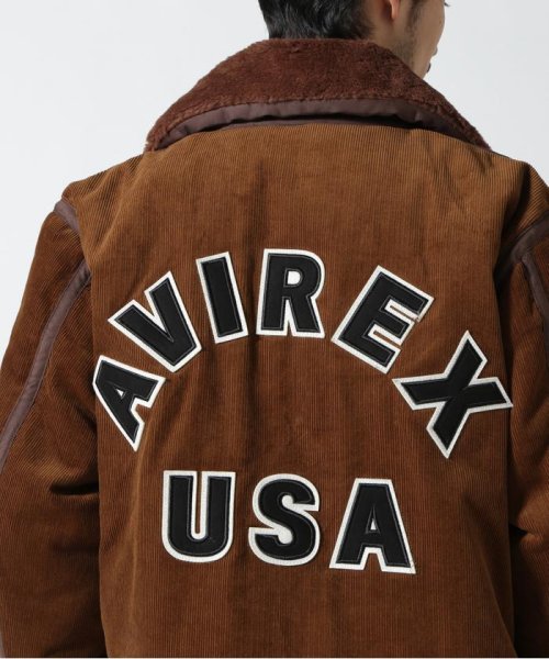 《WEB&DEPOT限定》CORDUROY B－3 JACKET / コーデュロイ B－3 ジャケット / AVIREX / アヴィレックス AVIREX WEB&DEPOT限定 CORDUROY B－3 JACKET コーデュロイ ジャケット Bust Waist Hips 178Chest 92Waist 76hips 95Shoes