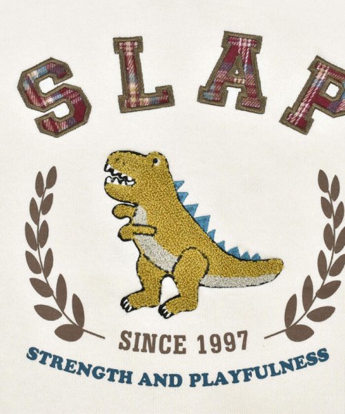 SLAP SLIP(スラップスリップ)/恐竜サガラ刺しゅう裏起毛トレーナー(80~130cm)/img07