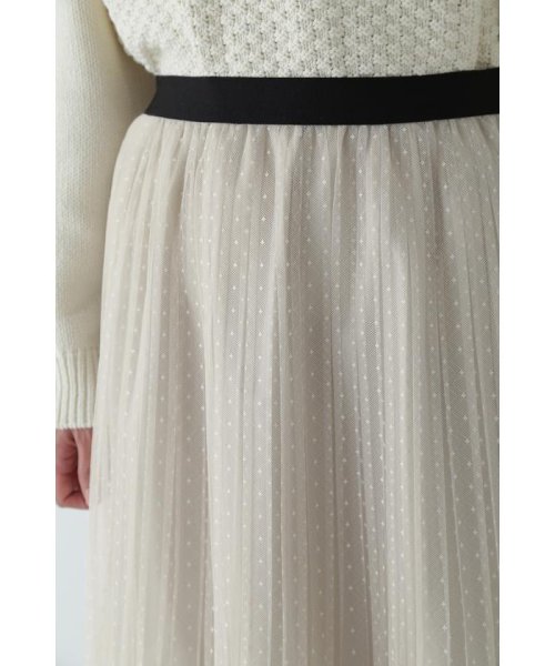 スクエアドットチュールスカート 