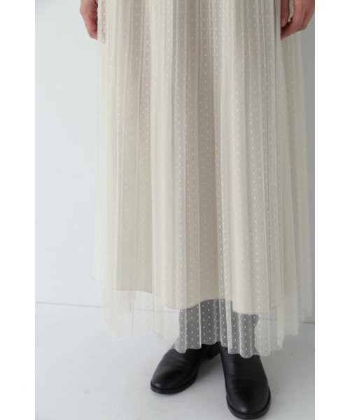 スクエアドットチュールスカート 