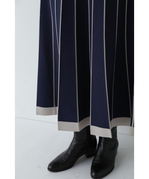 ライン入りニットスカート ライン入りニットスカート XU1806732242(13750円)