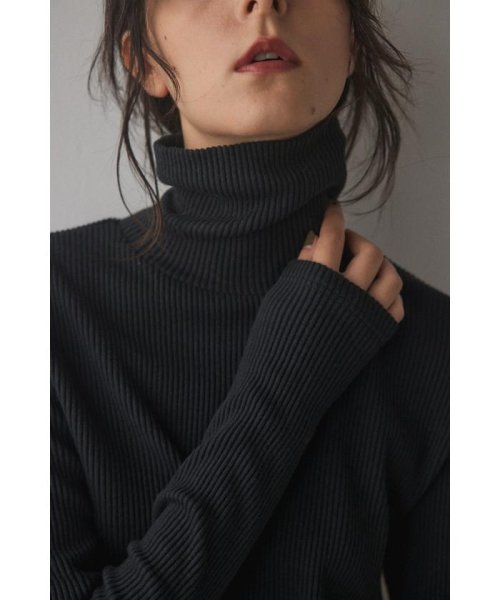 BLACK BY MOUSSY(ブラックバイマウジー)/manyway turtle neck tops/img14