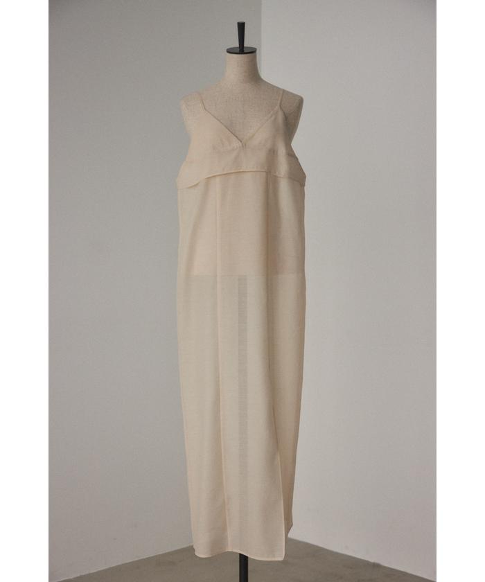 layered long slit dress(505776906) | ブラックバイマウジー(BLACK BY