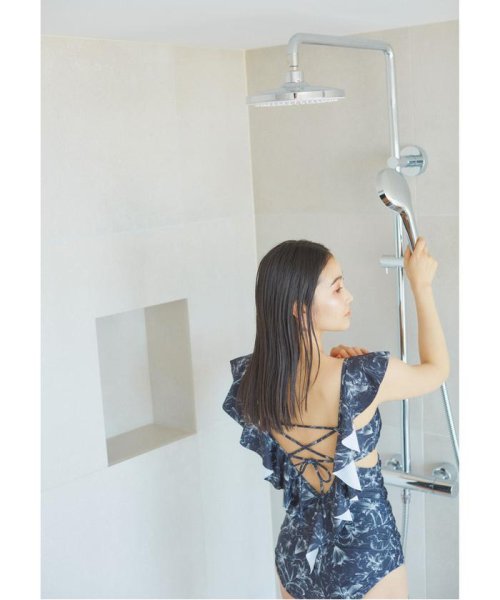 バックレースアップフリルワンピース JILL 予めご了承ください