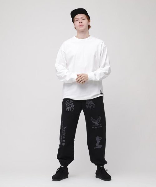 AVIREX(AVIREX)/《WEB限定》STENCIL PRINT SWEAT PANTS / ステンシル プリント スウェットパンツ / AVIREX / アヴィレ/img02