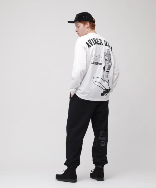 AVIREX(AVIREX)/《WEB限定》STENCIL PRINT SWEAT PANTS / ステンシル プリント スウェットパンツ / AVIREX / アヴィレ/img03