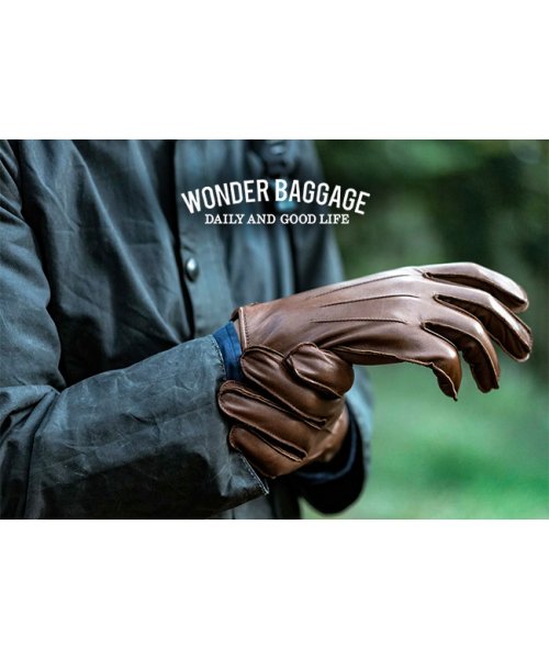 WONDER BAGGAGE(ワンダーバゲージ)/ワンダーバゲージ 手袋 本革 馬革 カシミヤ 洗える  紳士用 メンズ 日本製 ブランド WONDER BAGGAGE WB－A－017 WB－A－017/img16