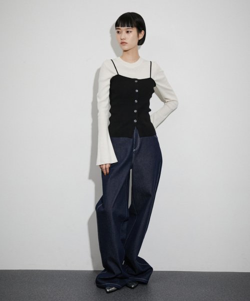 〈SETアイテム〉キャミソールセットクロップドカーディガン カーディガン キャミソール size