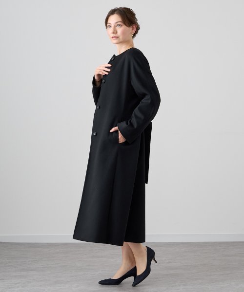 カシミヤノーカラーベルトコート 着用サイズ なし model