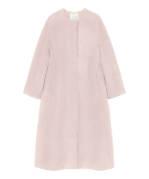 カシミヤノーカラーベルトコート 着用サイズ なし model