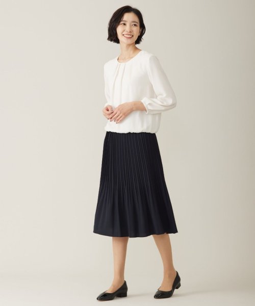 J.PRESS LADIES（LARGE SIZE）(J．プレス　レディス（大きいサイズ）)/【洗える】ノルディス2wayジョーゼット プリーツ スカート/img11