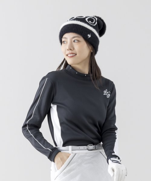 le coq sportif GOLF (ルコックスポルティフ（ゴルフ）)/裏起毛長袖ハイネックシャツ【RIJOUME/リジューム グリッターコレクション】/img02