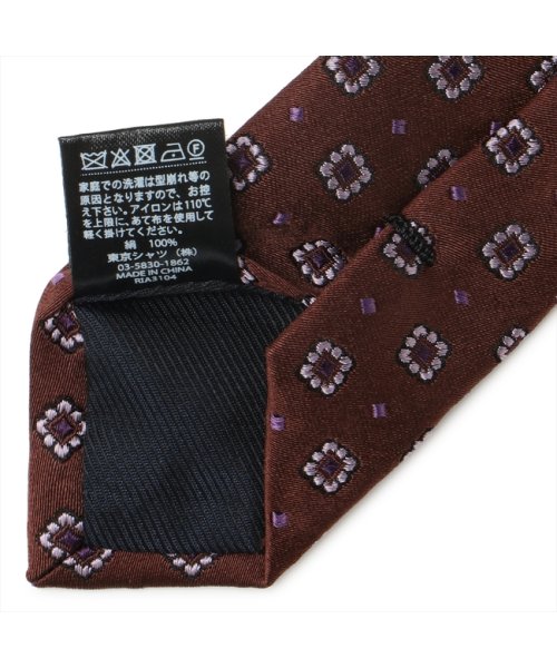 TOKYO SHIRTS(TOKYO SHIRTS)/ネクタイ 絹100% ブラウン ビジネス フォーマル/img05