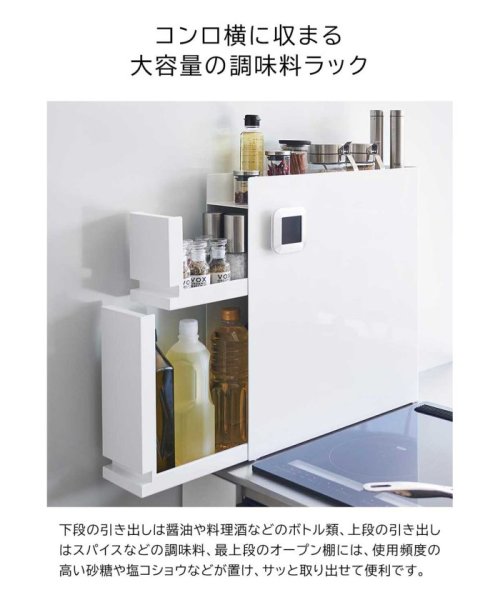 JOURNAL STANDARD FURNITURE(ジャーナルスタンダード　ファニチャー)/山崎実業【TOWER/タワー】隠せる調味料ラック 2段/img03