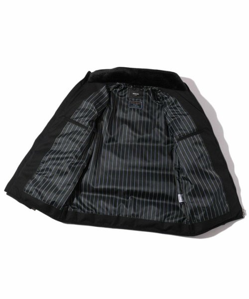 マイクロブロックチェックボリュームネックダウン 